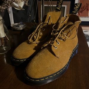 Dr Martens 101 Suede Ankle Boots Tan Desert Oasis